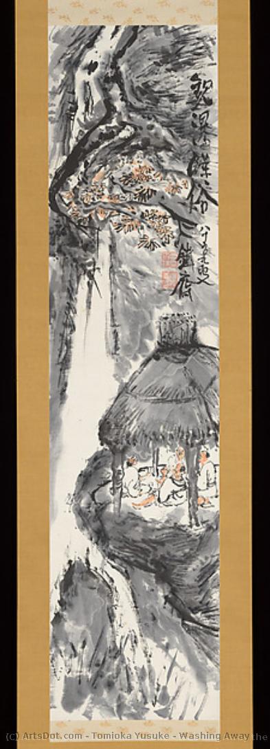 Washing Away The Vulgar While Viewing A Waterfall — Tomioka Yusuke