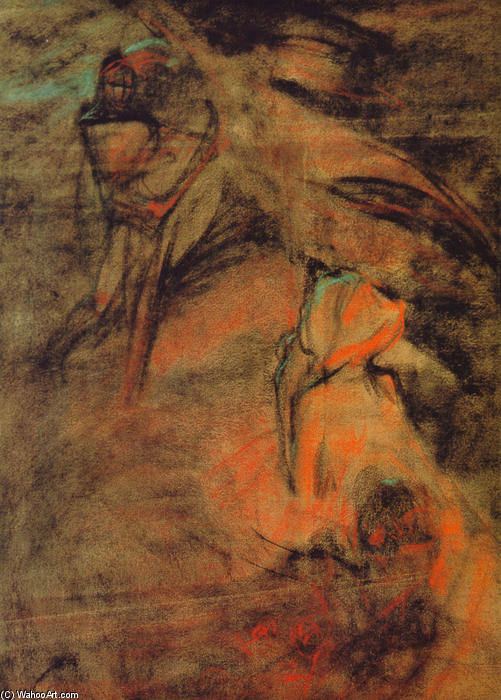 Two Figures — Alphonse Maria Mucha