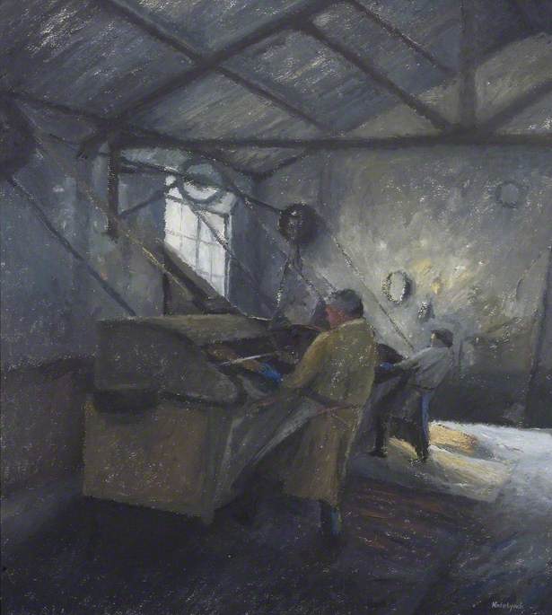 Stan And Chris Derham Stripping Boiled Withies For Buff — Kate Mary Lynch
