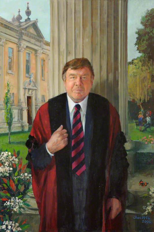Alan Norman Howard, Honorary Fellow And Benefactor, Outside The Howard Building — Jane Bond