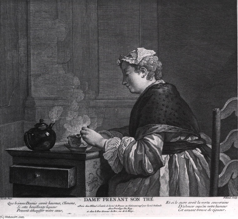 A Lady Who Takes Tea — Jean-baptiste-siméon Chardin