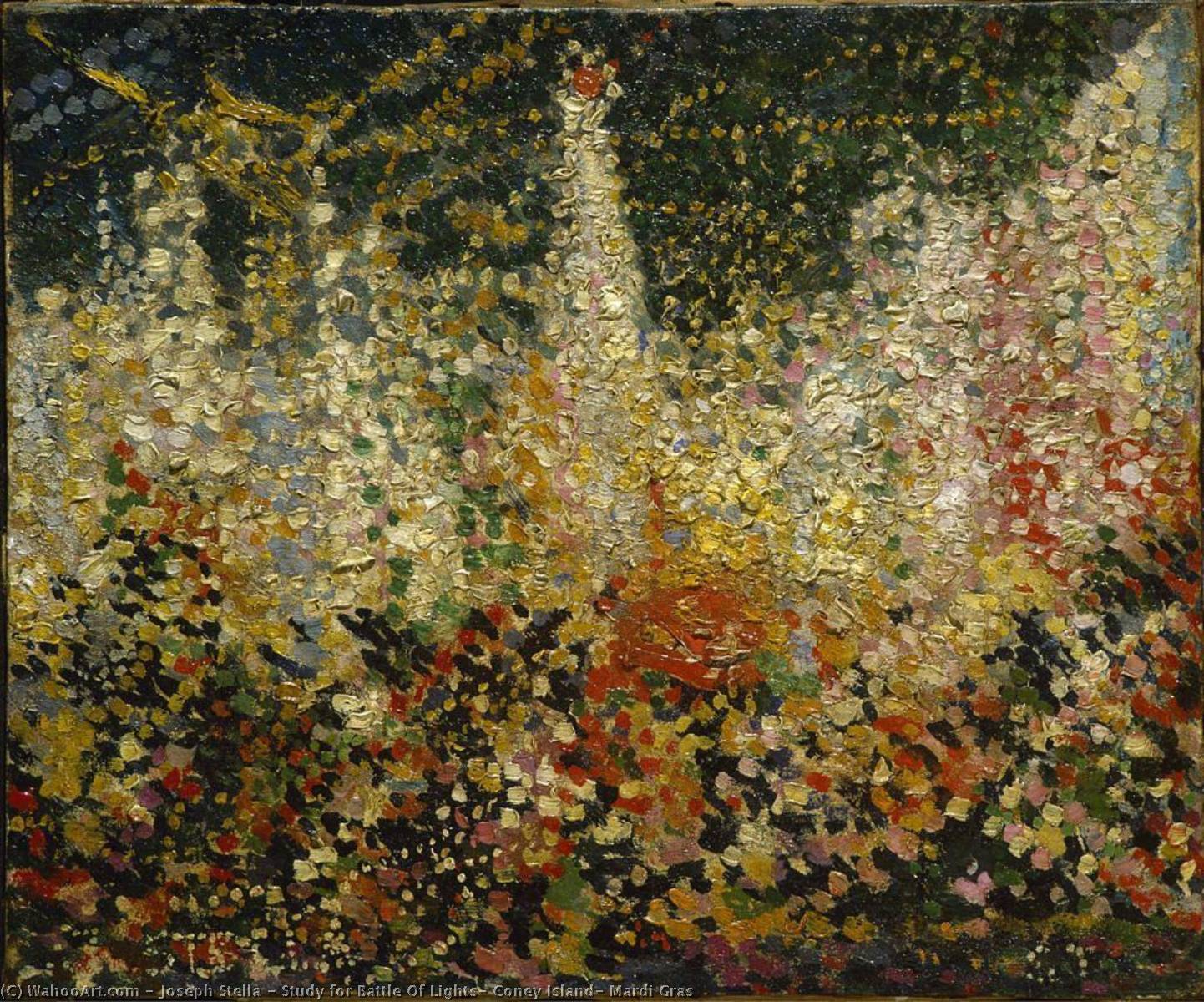 Study For Battle Of Lights, Coney Island, Mardi Gras — Joseph Stella