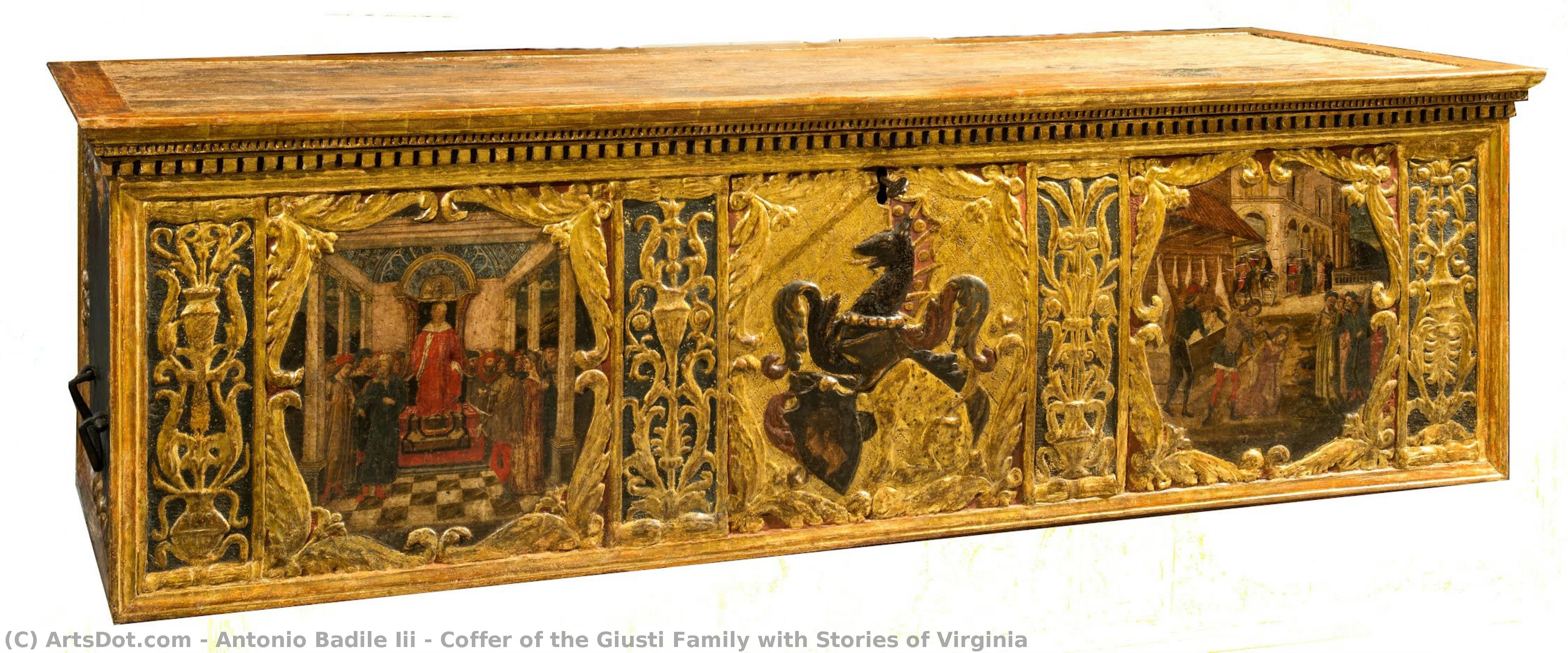 Coffer Of The Giusti Family With Stories Of Virginia — Antonio Badile Iii