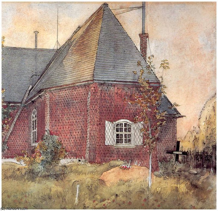 La Vieja Iglesia De Sundborn (detalle )- — Carl Larsson