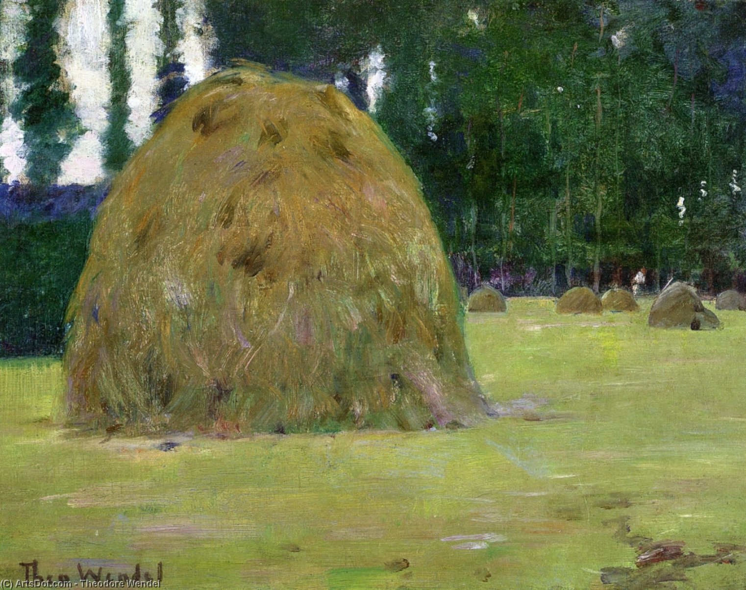 Haystacks In Giverny, France — Theodore Wendel