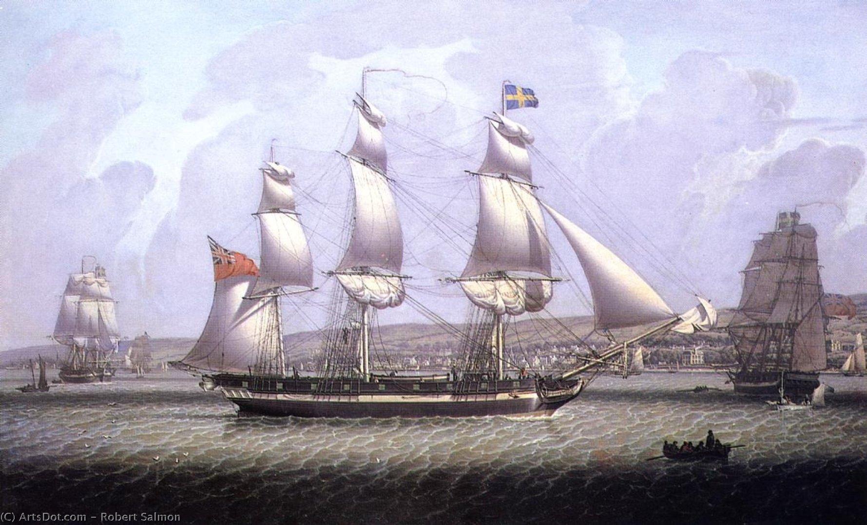A Frigate Of The Baltic Fleet Off Greenock — Robert W. Salmon