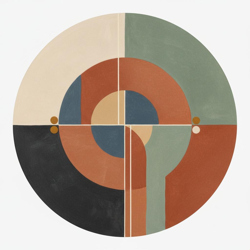 Celestial Equilibrium: A Meditative Study Of Geometric Harmony And Earthy Tonal Resonance — Laurent Fabre