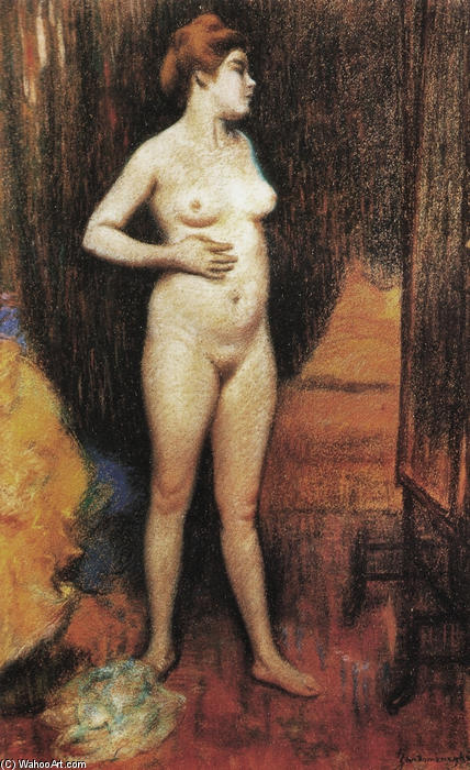 Naked Woman In The Mirror — Federico Zandomeneghi