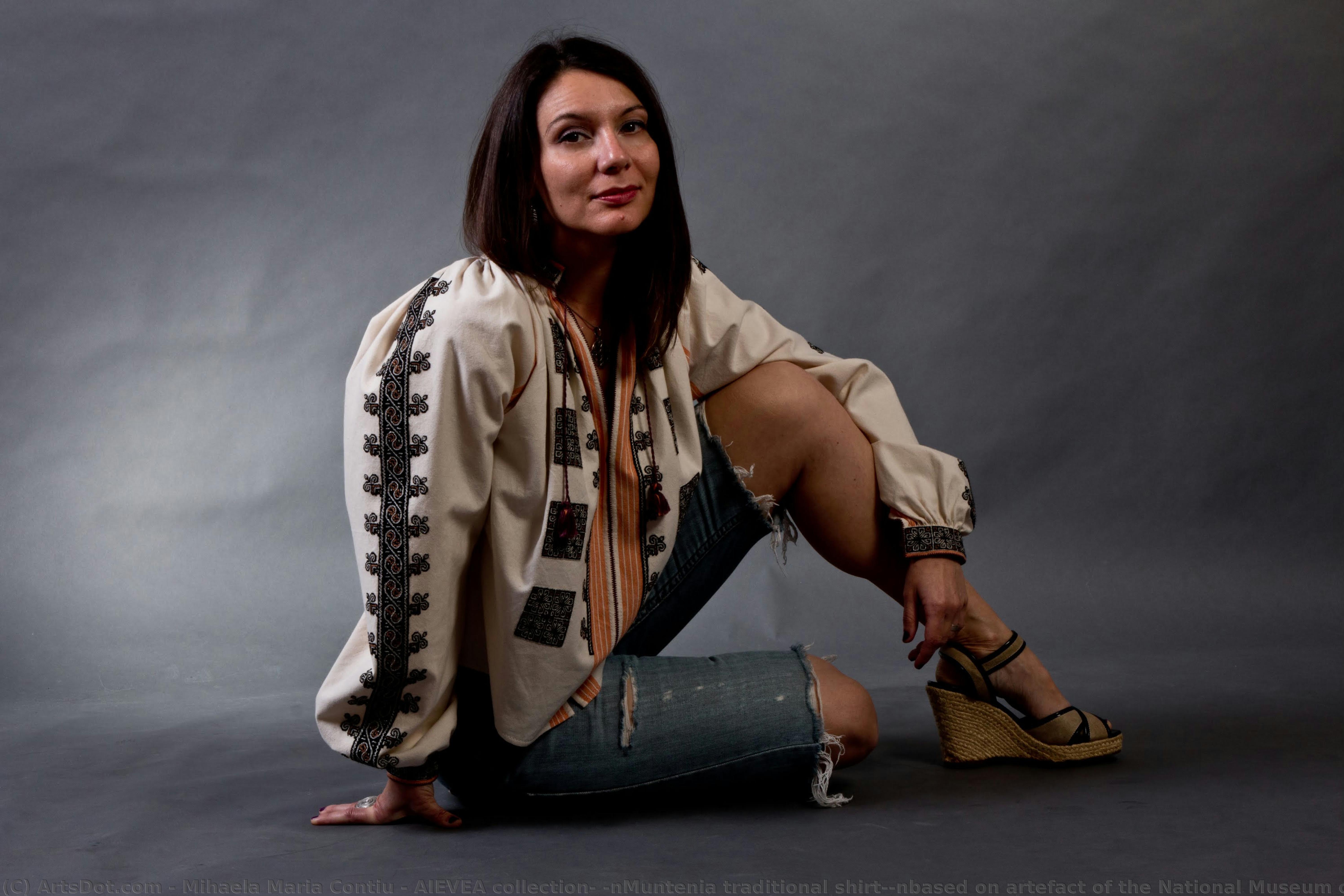 Aievea Collection; \nmuntenia Traditional Shirt;\nbased On Artefact Of The National Museum Of The Romanian Peasant — Mihaela Contiu
