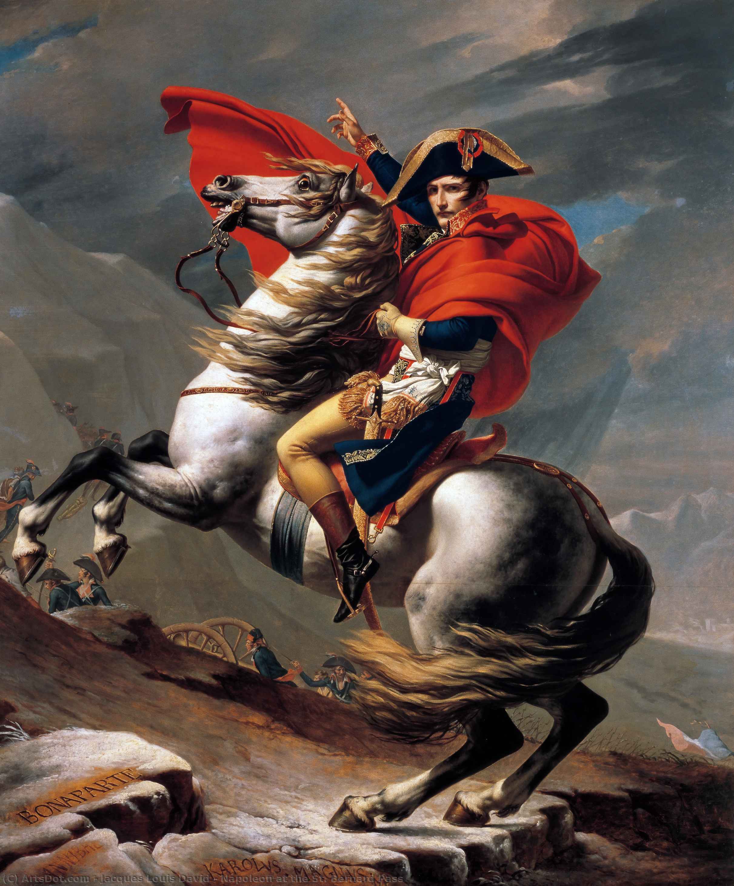 Napoleón En El Paso Del Santuario — Jacques-louis David