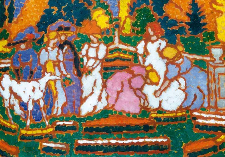Scene In The Garden Of Count Somssich — József Rippl-rónai