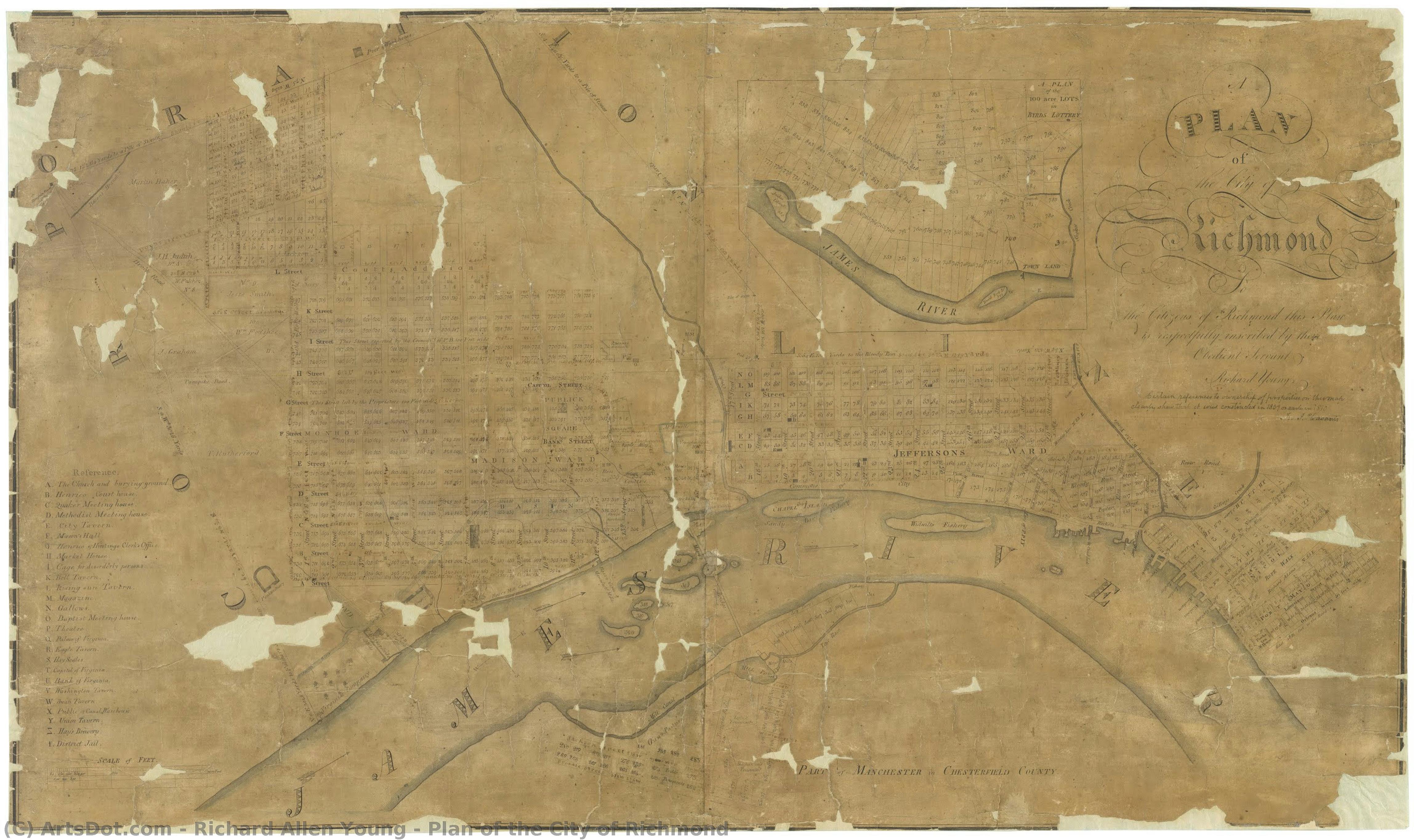 Plan Of The City Of Richmond… — Richard Allen Young