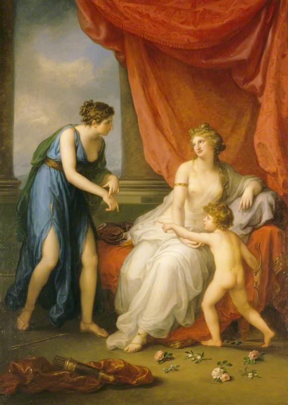 Euphrosyne Complaining To Venus Of The Wound Caused By Cupid S Dart — Angelica Kauffmann (maria Anna Angelika)