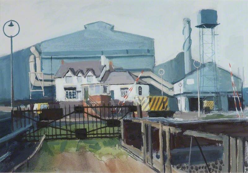 Round Oak Steelworks From The Canal Bridge Leading From Old Level — Ray Jones