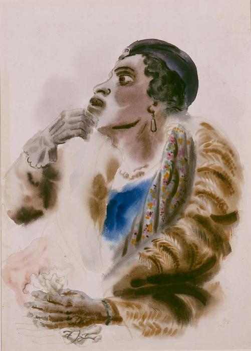 Portrait Of A Lady (on The Subway) — George Grosz