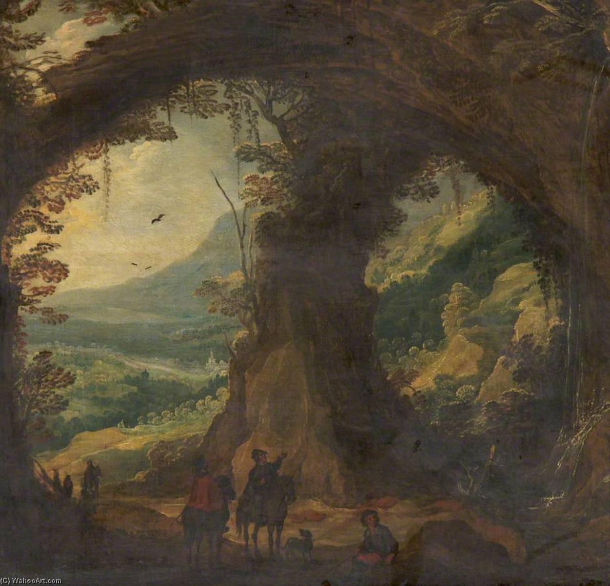 Landscape With Travellers — Joos De Momper El Joven