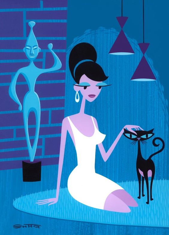 Woman With False Idol Ii — Josh Agle (shag)