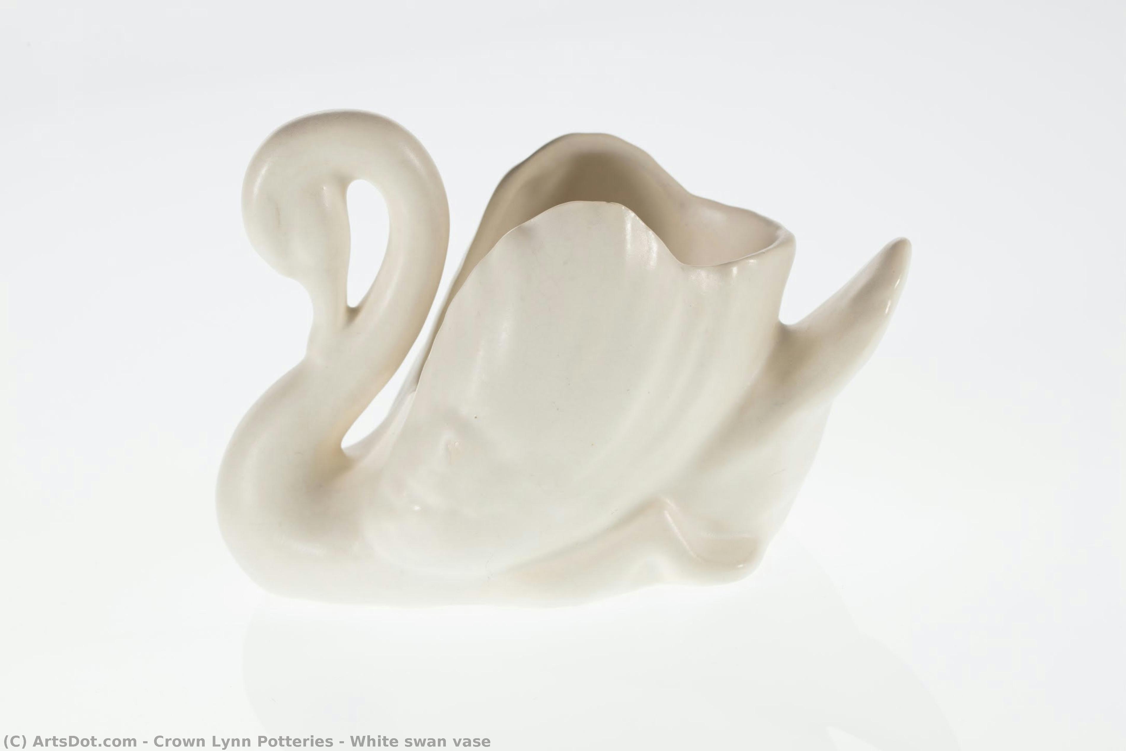 White Swan Vase — Crown Lynn Potteries