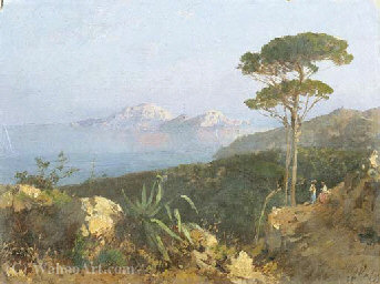 Veduta Di Capri Dalla Costiera Sorrentina — Alessandro La Volpe