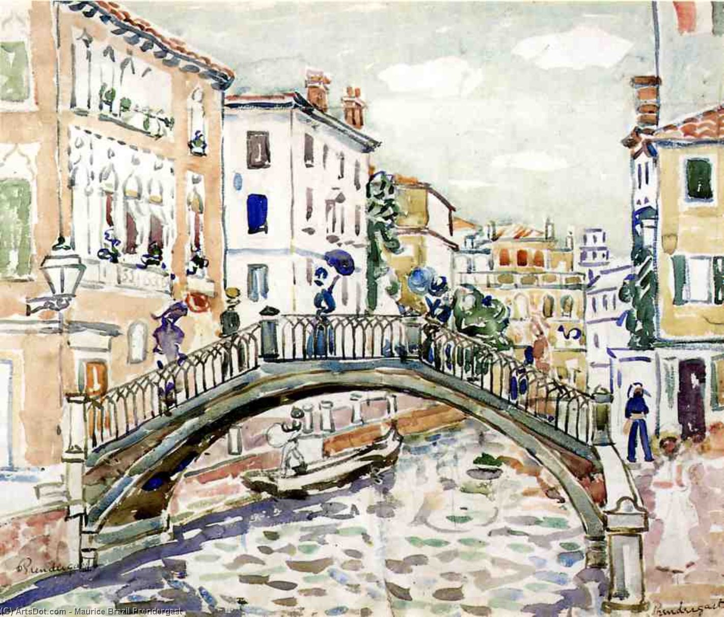 Little Bridge, Venice — Maurice Brazil Prendergast