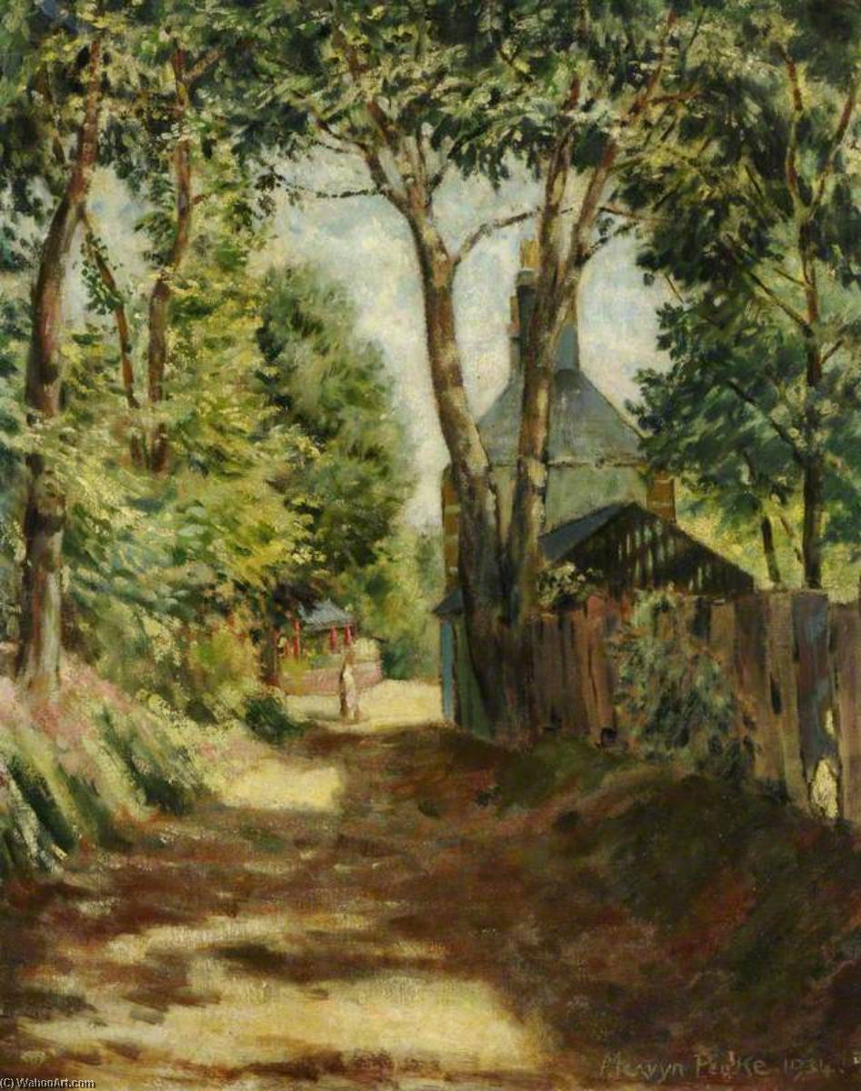 The Avenue, Sark (recto) — Mervyn Peake