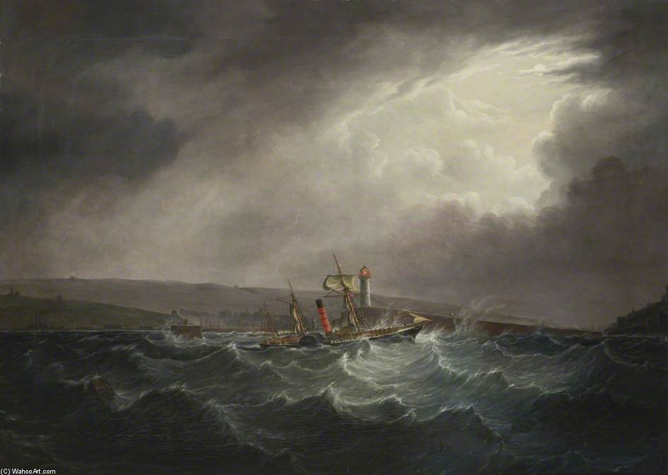 Paddle Steamer 'whitehaven' In A Storm — Joseph Heard