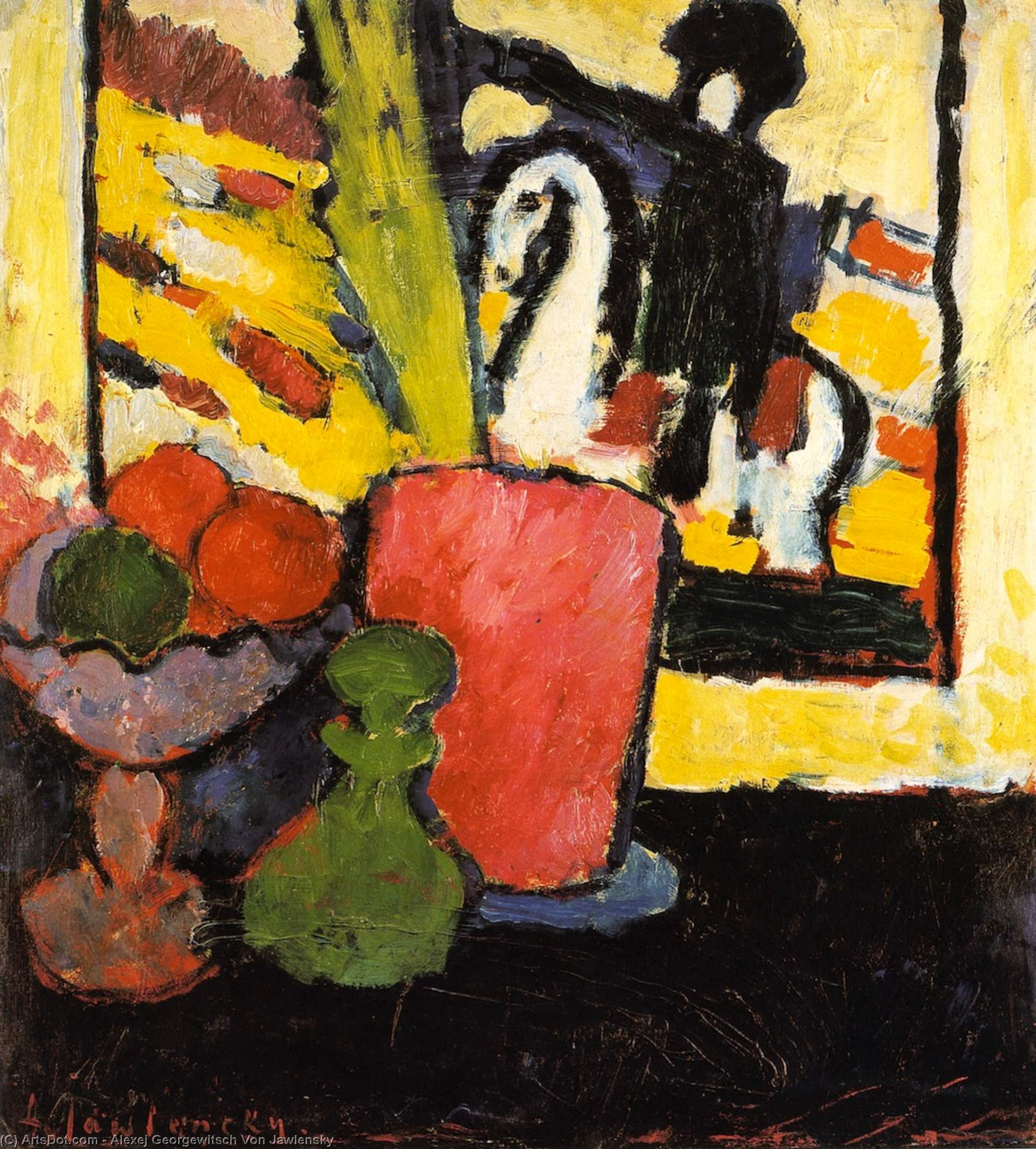Still Life With White Horse — Alexej Von Jawlensky
