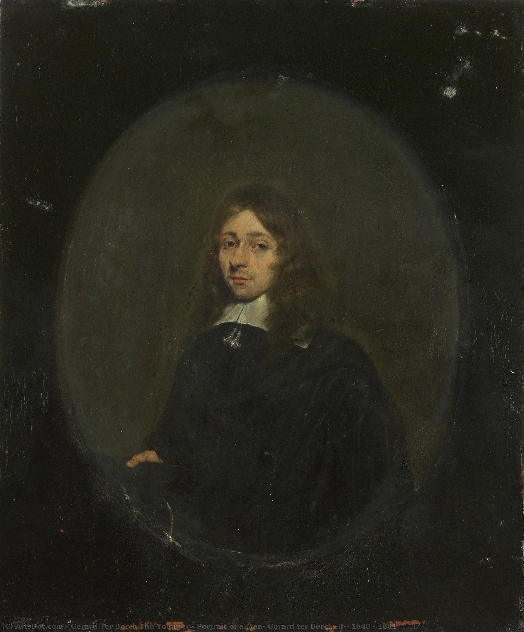 Portrait Of A Man, Gerard Ter Borch (ii), 1640 - 1681 — Gerard Ter Borch The Younger