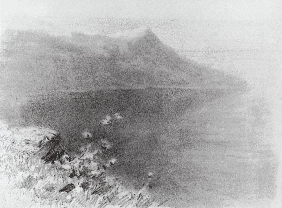 Mountains On The Shore — Arkhip Ivanovich Kuindzhi