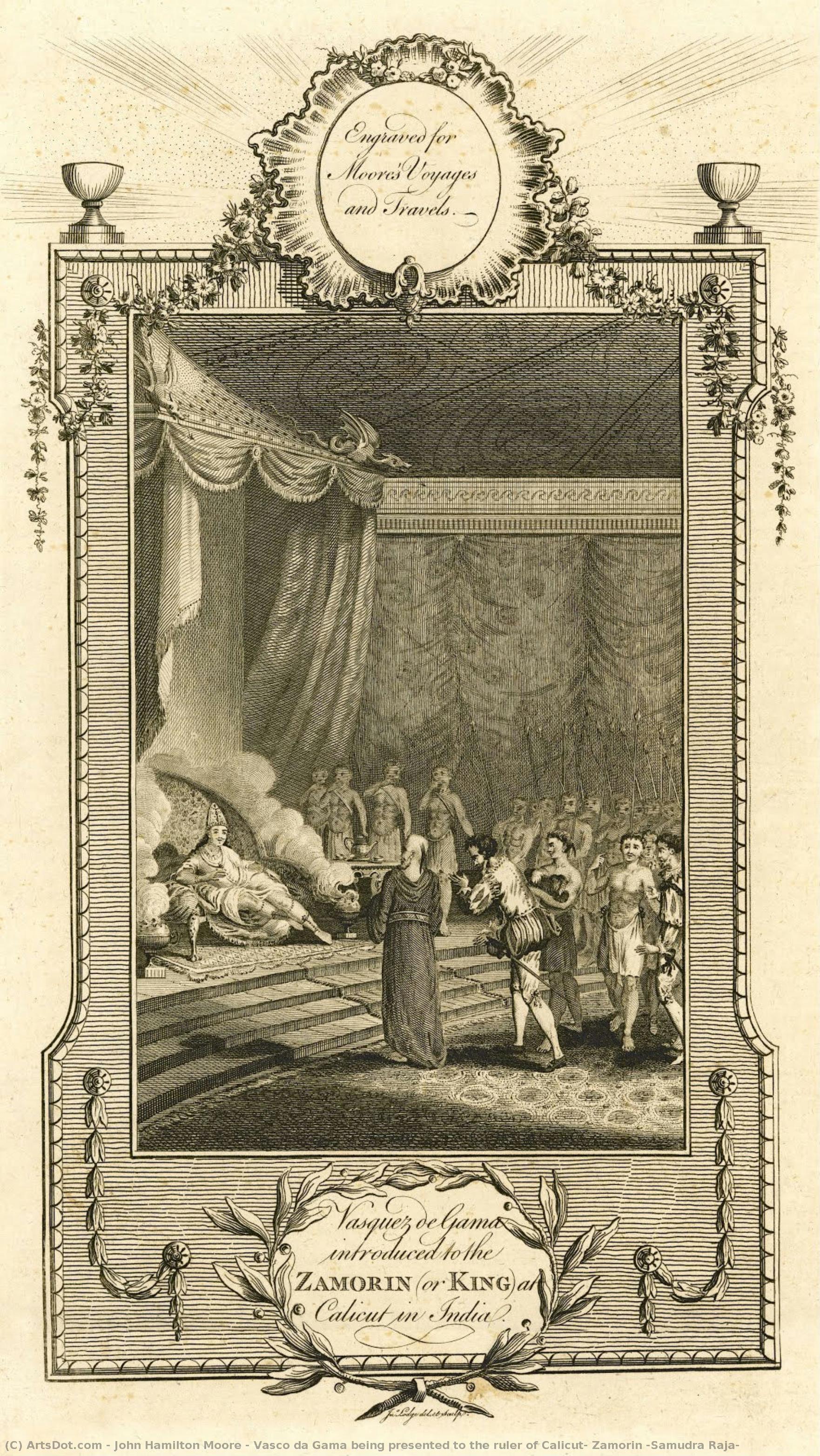 Vasco Da Gama Being Presented To The Ruler Of Calicut, Zamorin (samudra Raja) — John Hamilton Moore