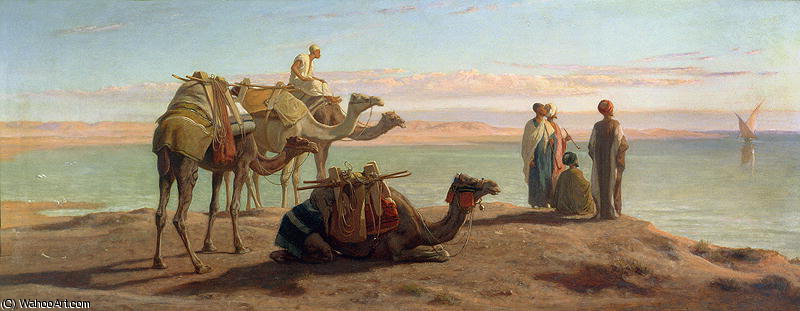 Waiting For The Boat Gulf Of Suez — Frederick Goodall