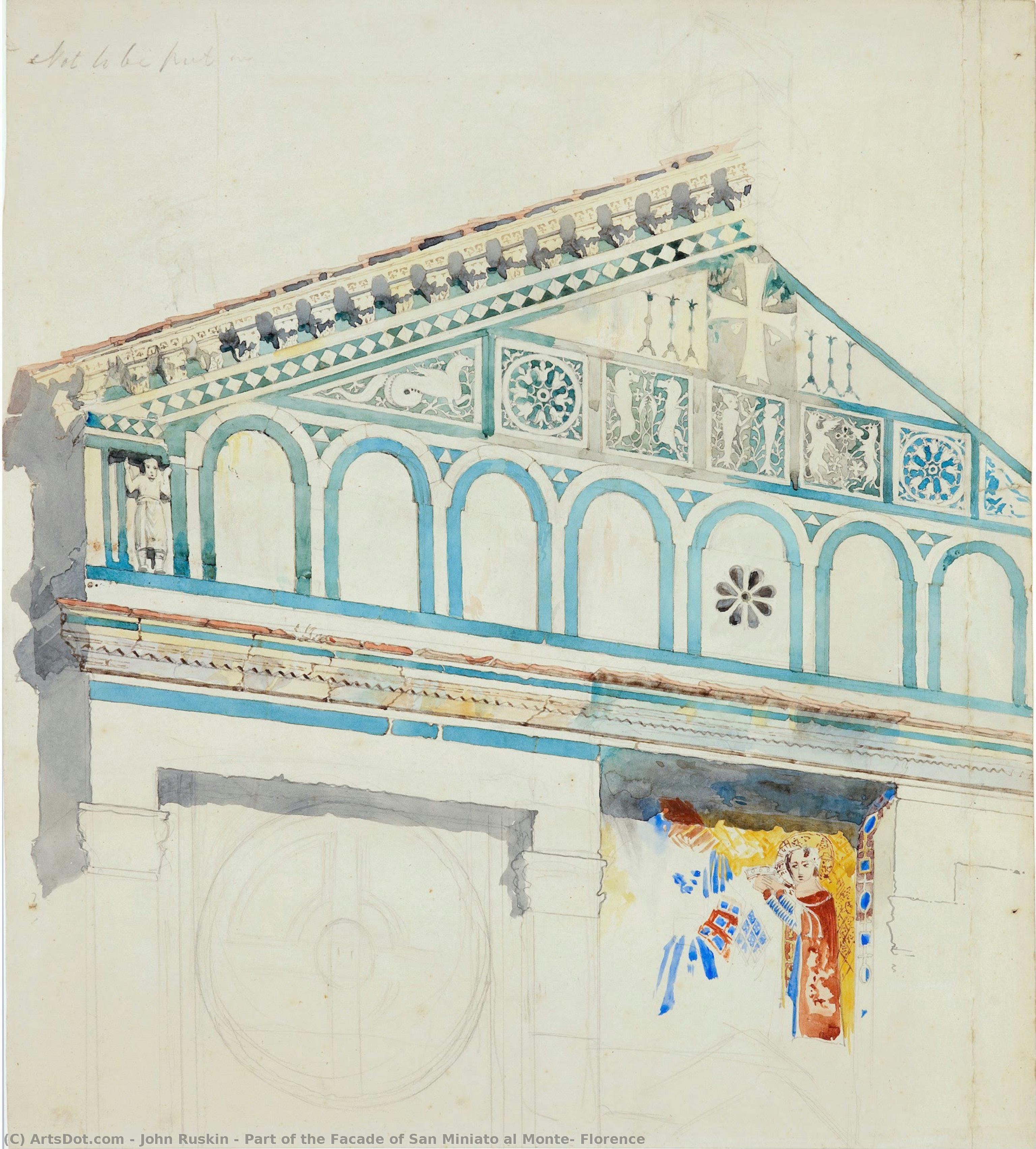 Part Of The Facade Of San Miniato Al Monte, Florence — John Ruskin