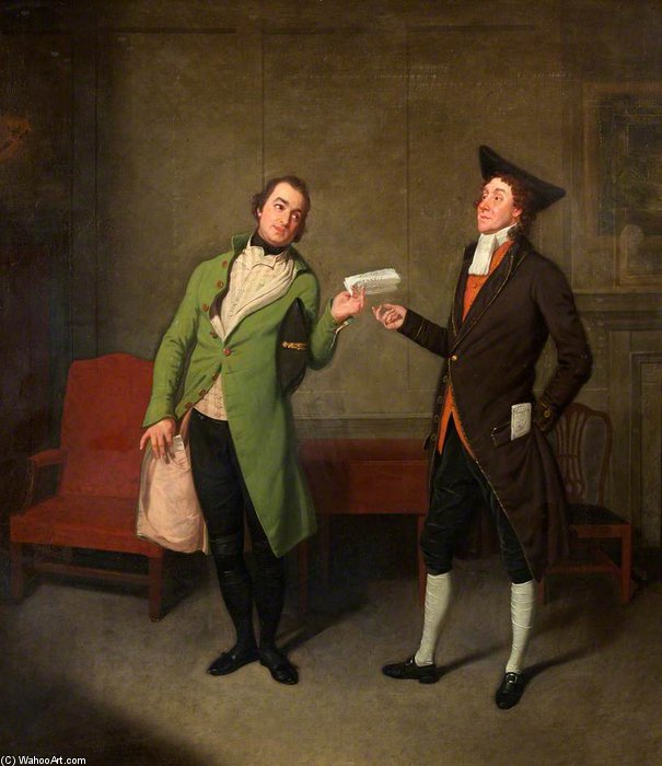 Bannister And Suett In 'sylvester Daggerwood' — Samuel De Wilde