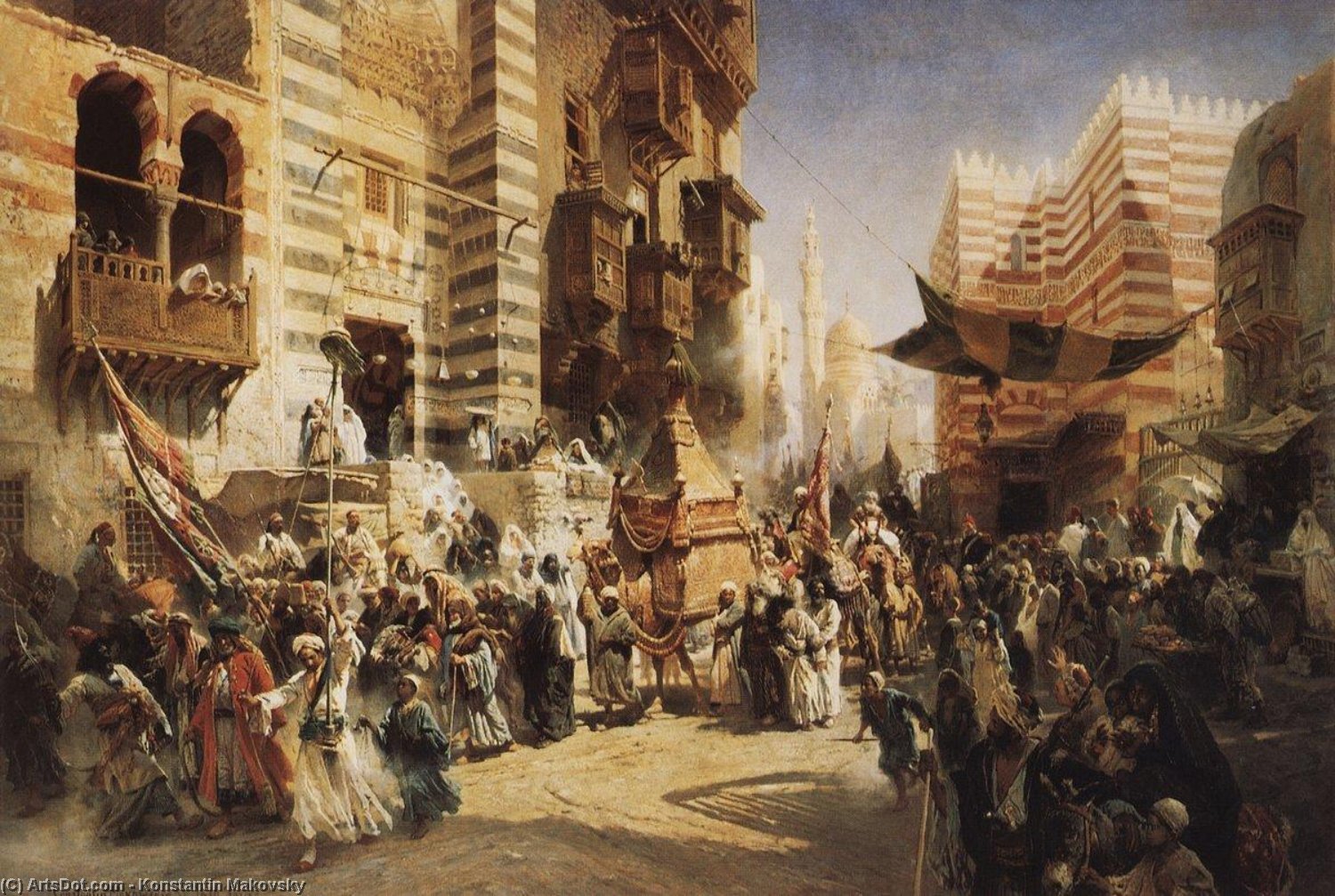 The Handing Over Of The Sacred Carpet In Cairo — Konstantin Yegorovich Makovsky