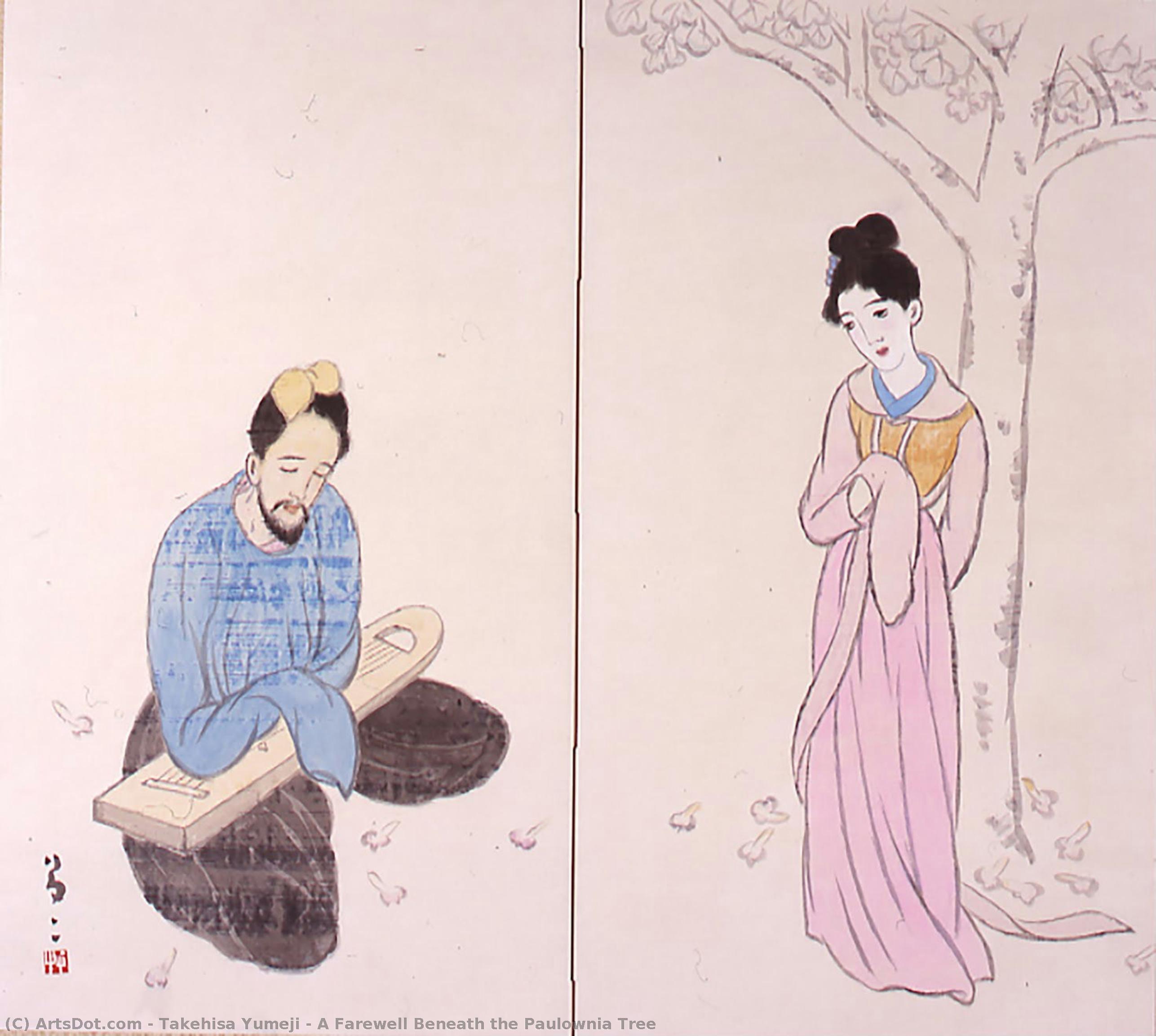 A Farewell Beneath The Paulownia Tree — Takehisa Yumeji