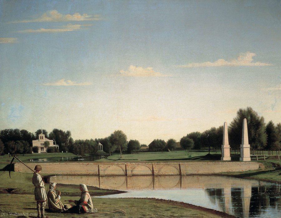 View Of The Dam In The Estate Of Spasskoye Tambov Province — Grigori Vasilievich Soroka