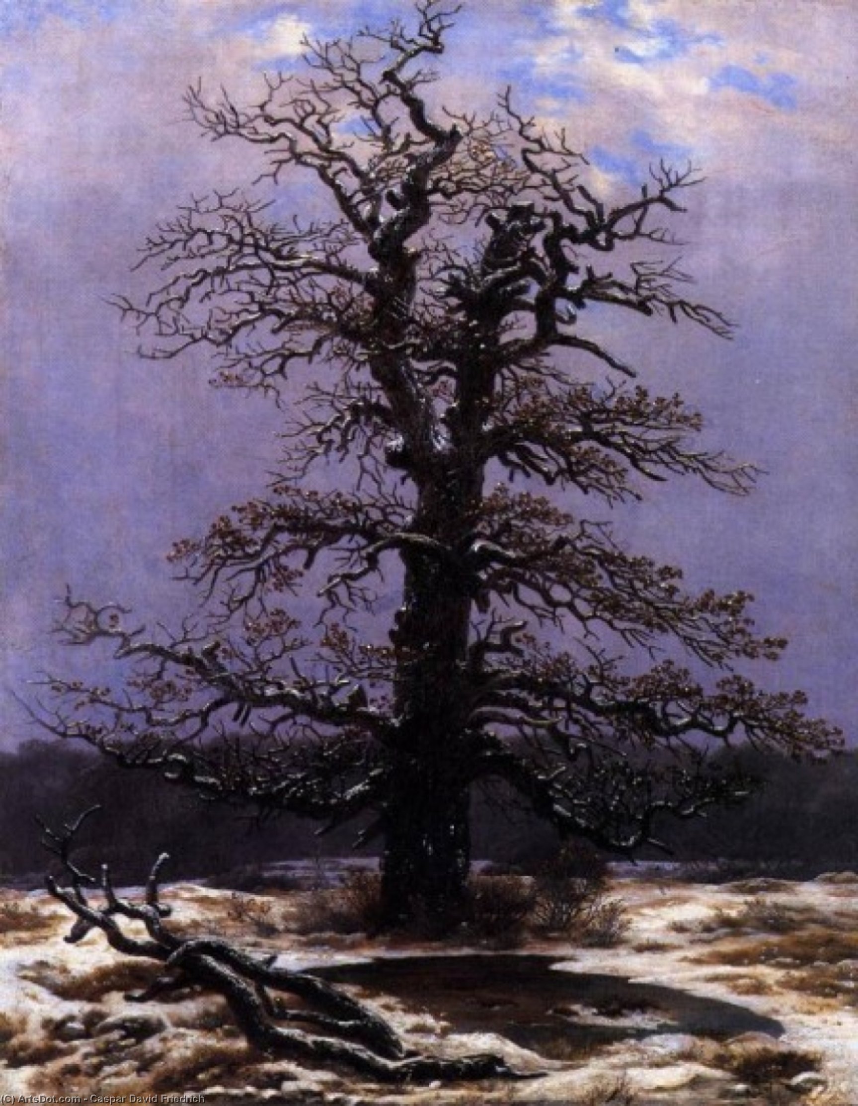 In The Snow — Caspar David Friedrich