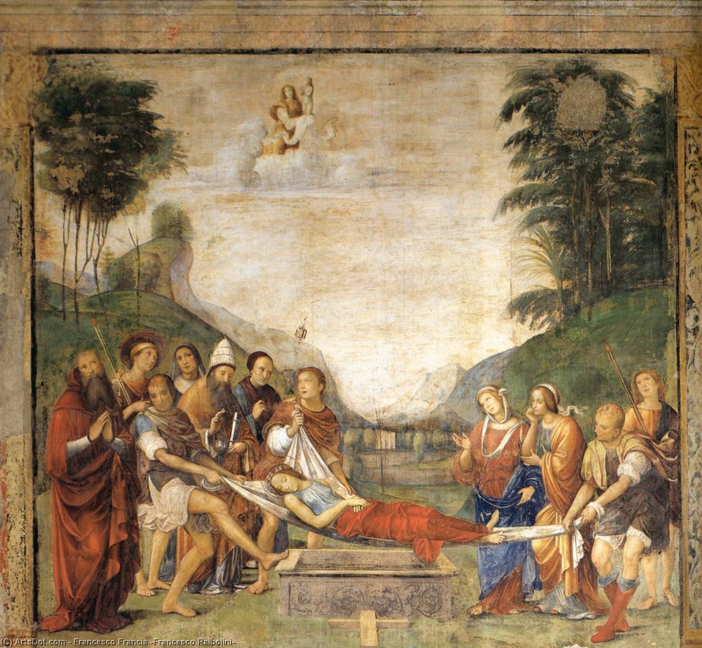 Legend Of Sts Cecilia And Valerian, Scene 10 — Francesco Francia (francesco Raibolini)
