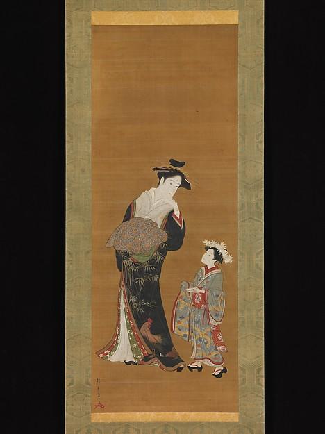 Courtesan And Her Attendant — Katsukawa Shunshō