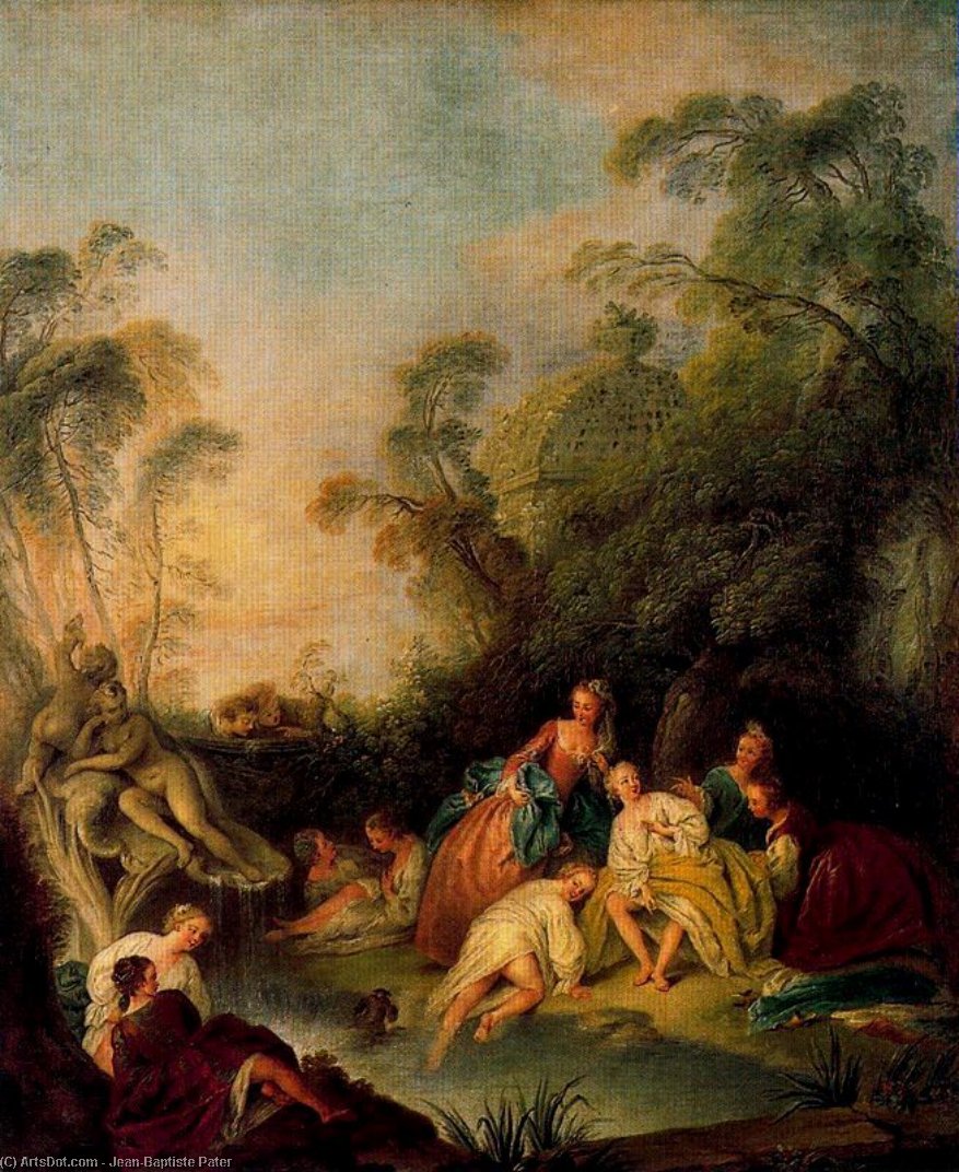 Women Bathing — Jean-baptiste Pater