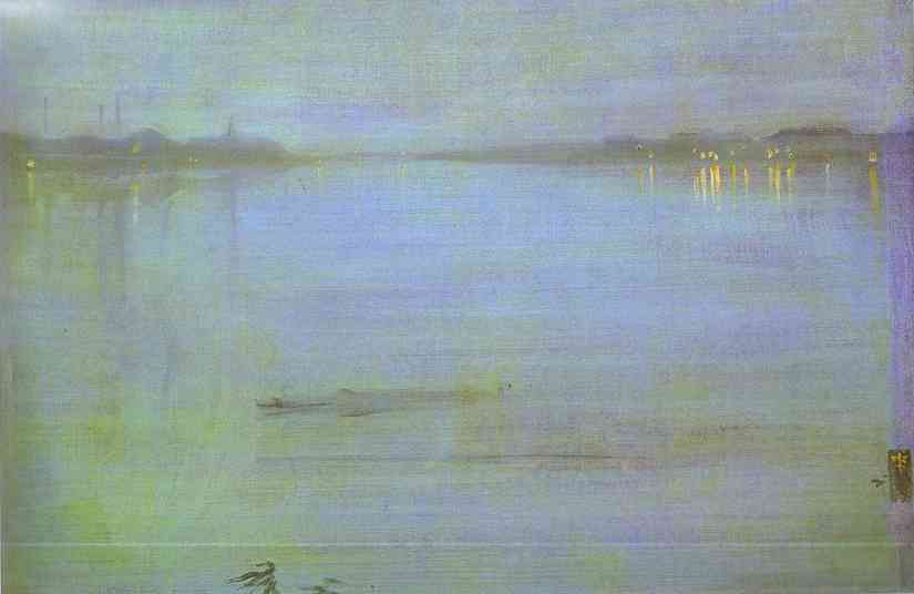 Nocturne, Blue And Silver - Cremorne Lights — Džejms Abbot Meknil Visler