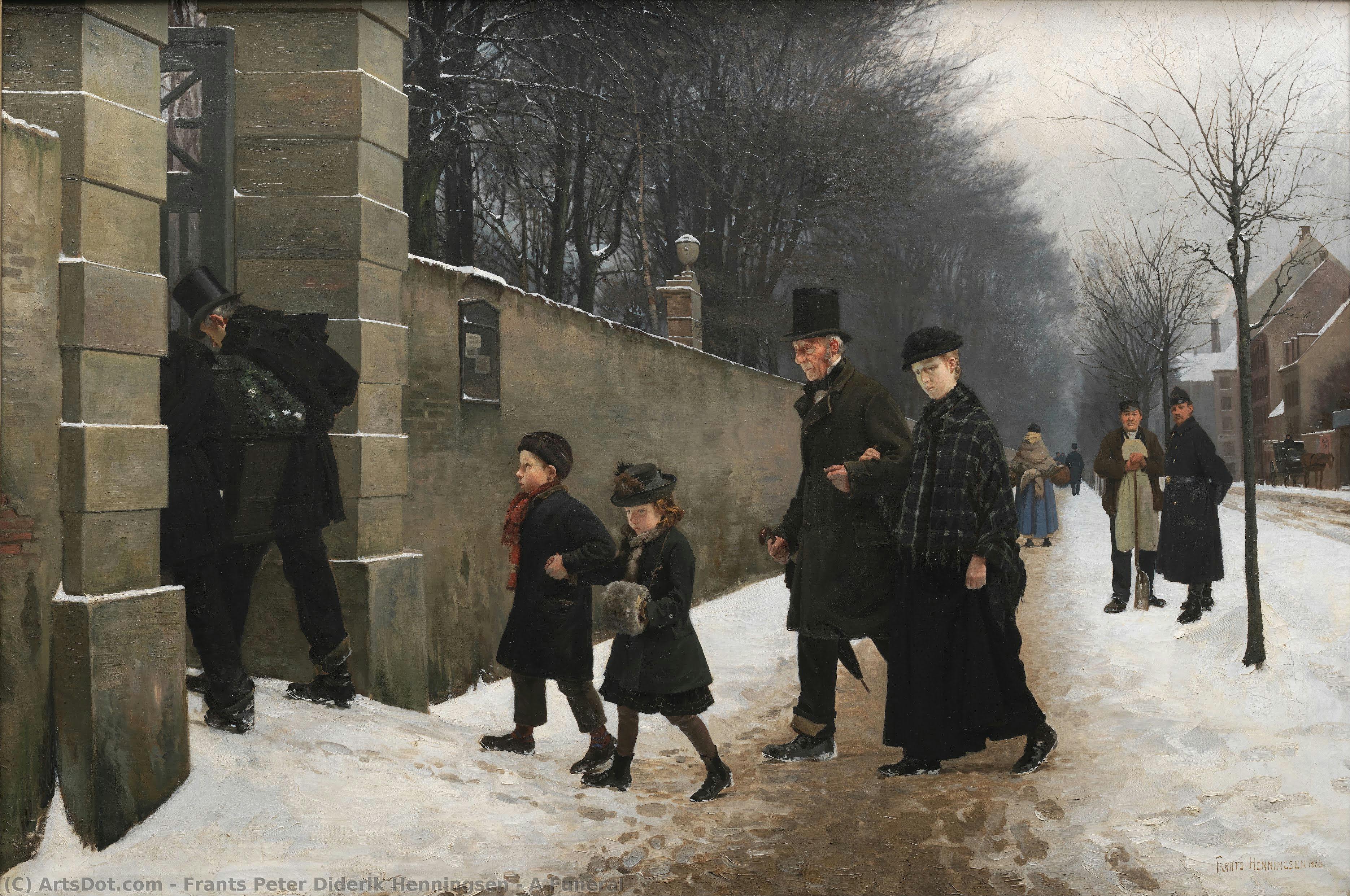A Funeral — Frants Peter Diderik Henningsen
