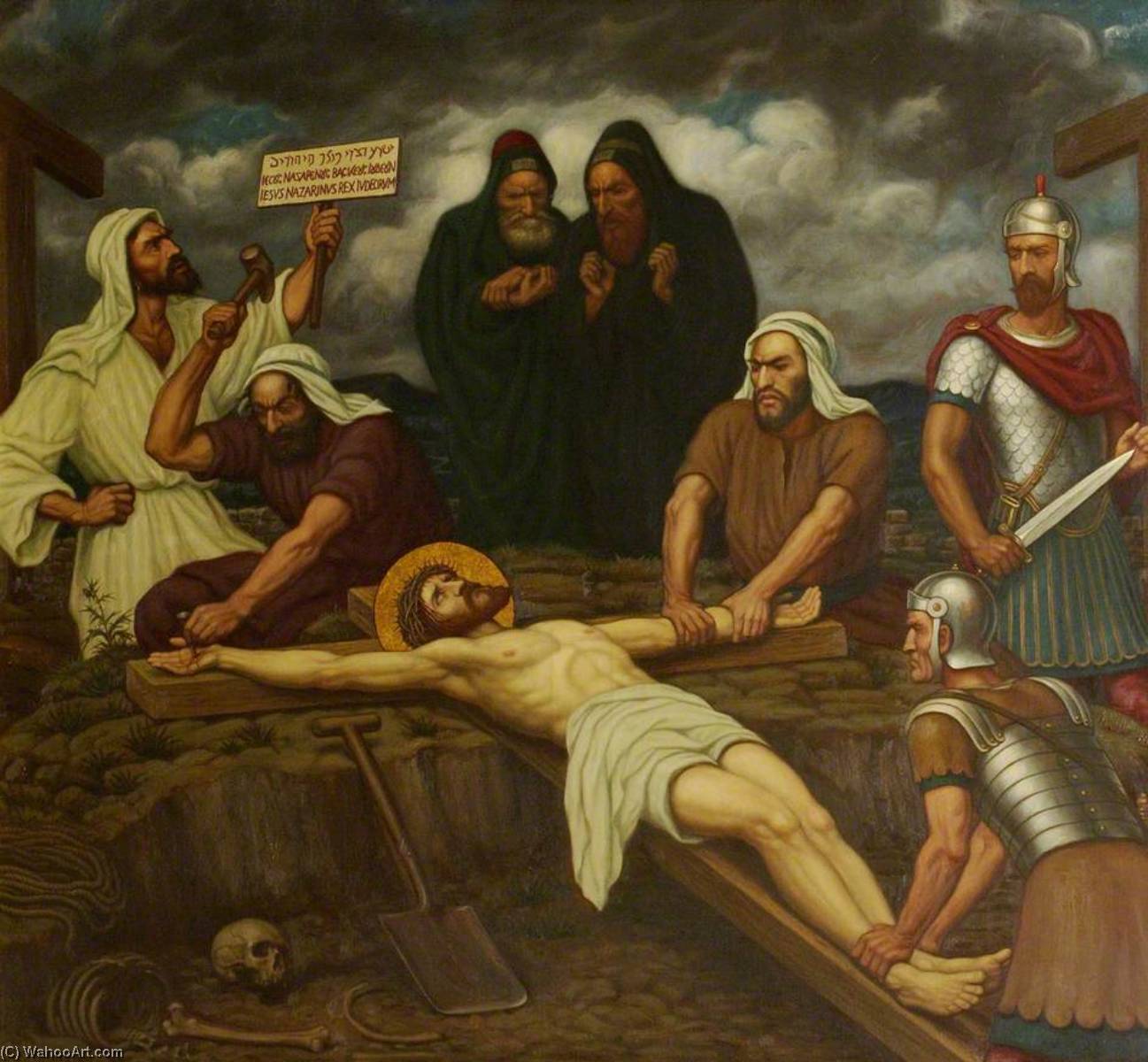 Jesus Is Nailed To The Cross (part Of ‘stations Of The Cross’) — Edward Arthur Fellowes Prynne