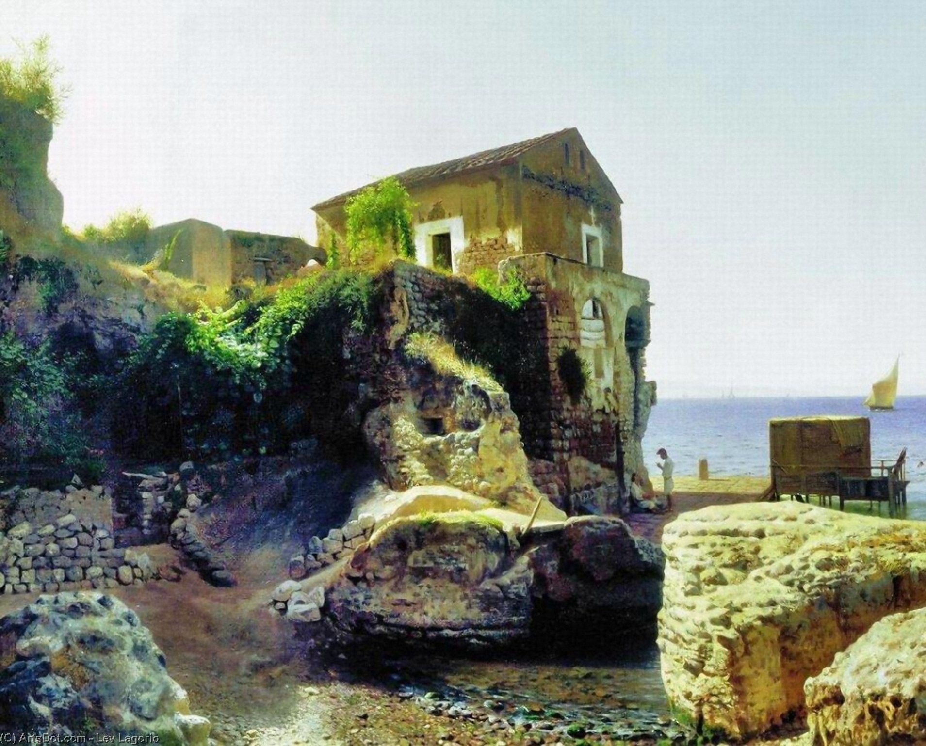 On The Island Of Capri. Fisher's House. — Lef Feliksovich Lagorio