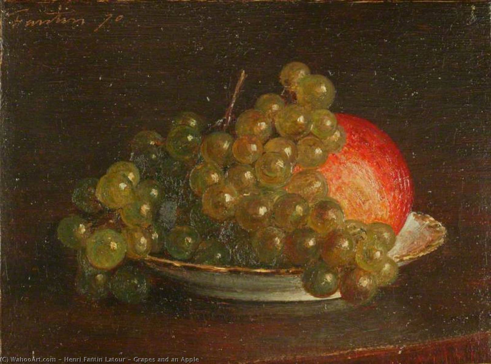 Grapes And An Apple — Henri Fantin-latour