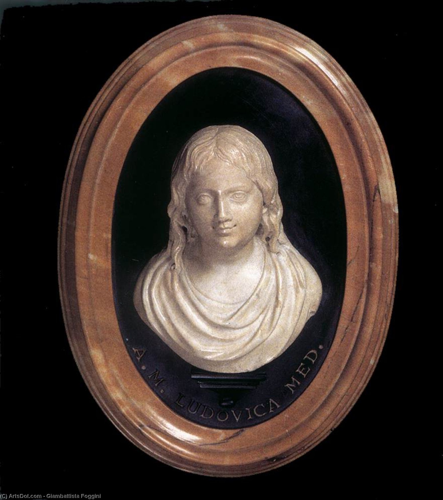 Portrait Of Anna Maria Luisa De' Medici As A Child — Giambattista Foggini