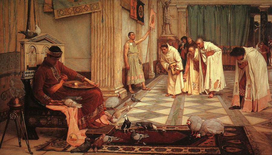 The Favourites Of Emperor Honorius — John William Waterhouse