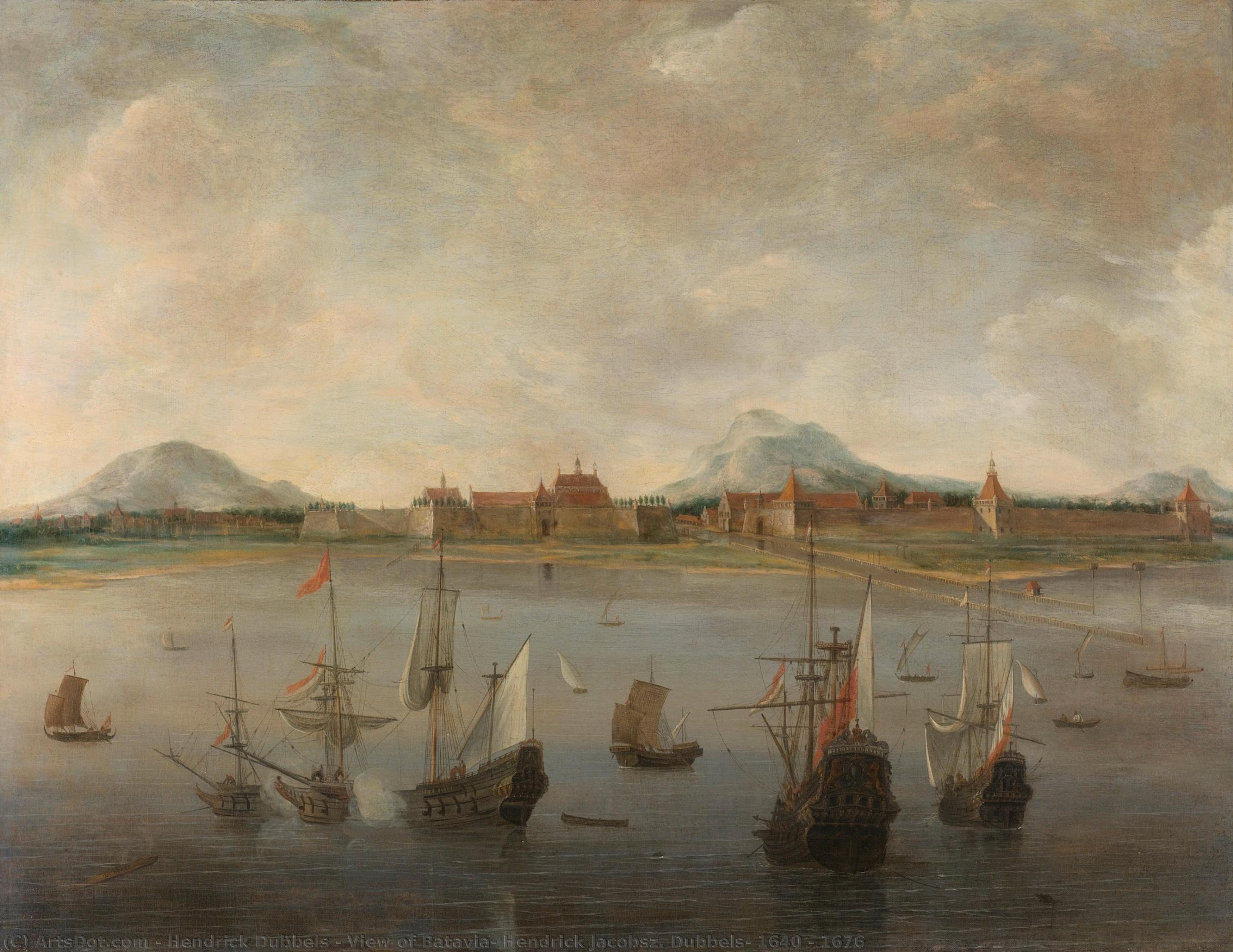 View Of Batavia, Hendrick Jacobsz. Dubbels, 1640 - 1676 — Hendrick Dubbels
