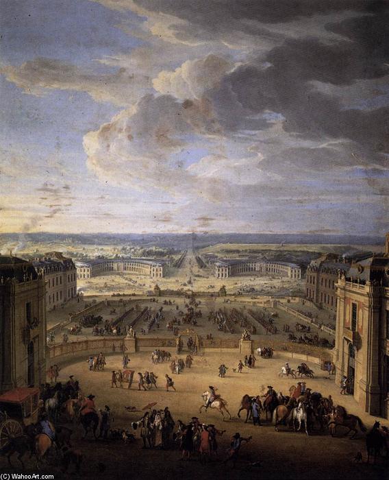 The Stables Viewed From The Château At Versailles — Jean-baptiste Martin (martin Des Batailles)