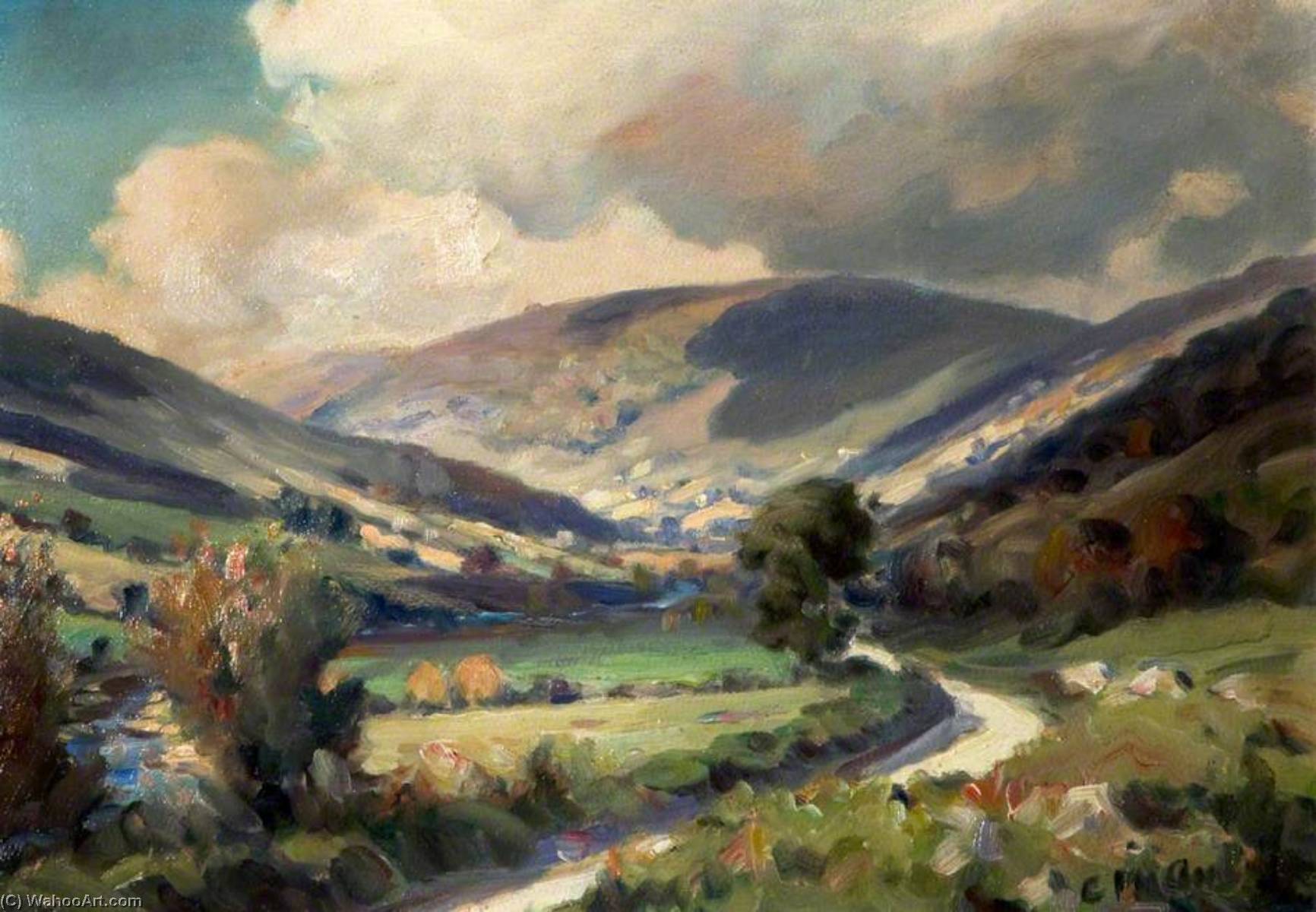 Road Through A Glen — Charles J Mcauley